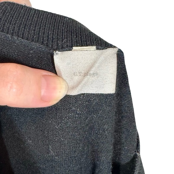 C.T. PLAGE Cotton Cashmere Goat Crewneck Boxy Pullover Sweater Black Sz:40 Japan - Picture 8 of 10
